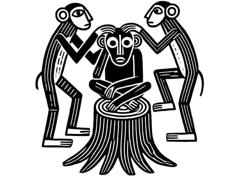 tumbili na wasiwasi